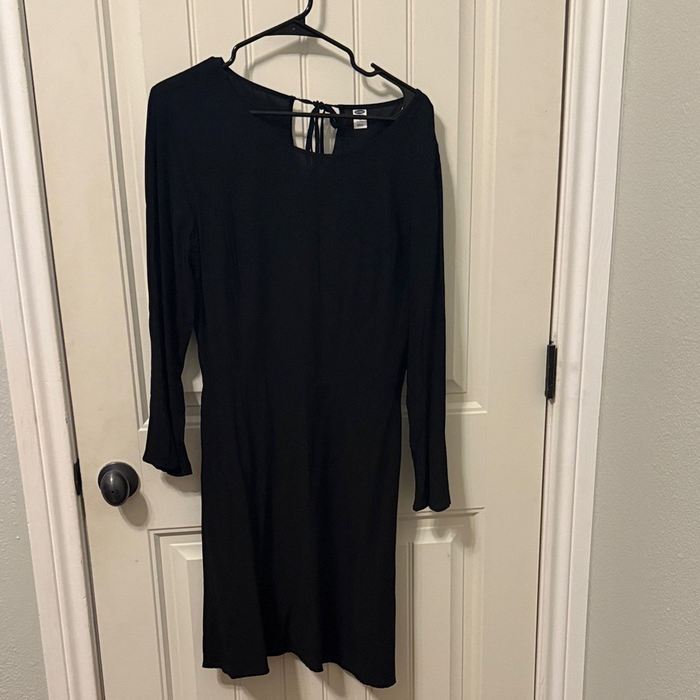 Old Navy Elegant Black Long Sleeve Dress